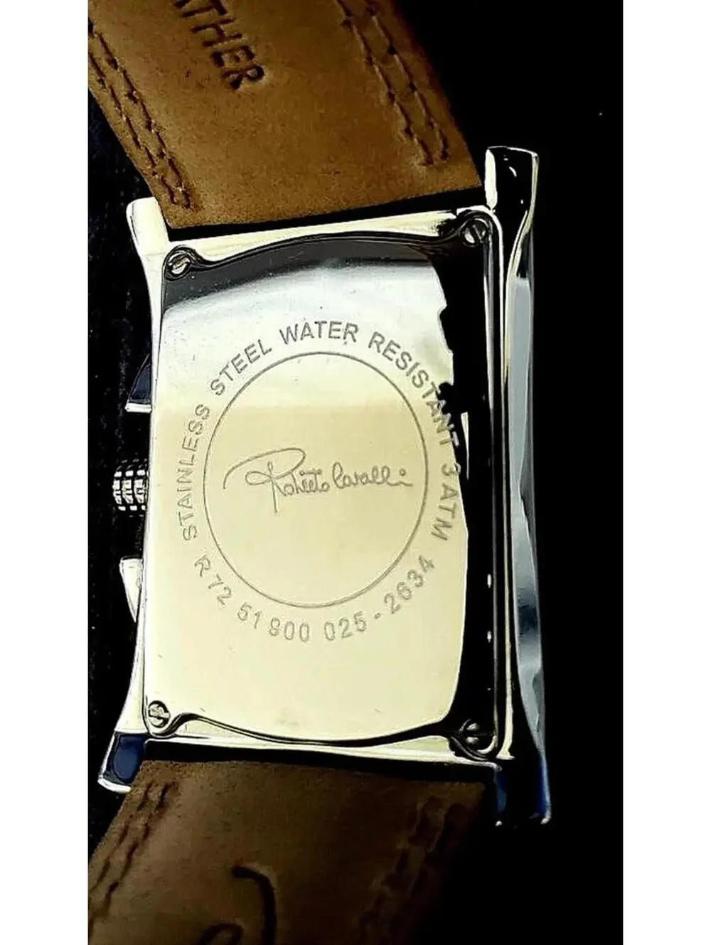 Authentic Roberto Cavalli Black Dial Designer Men's Watch New